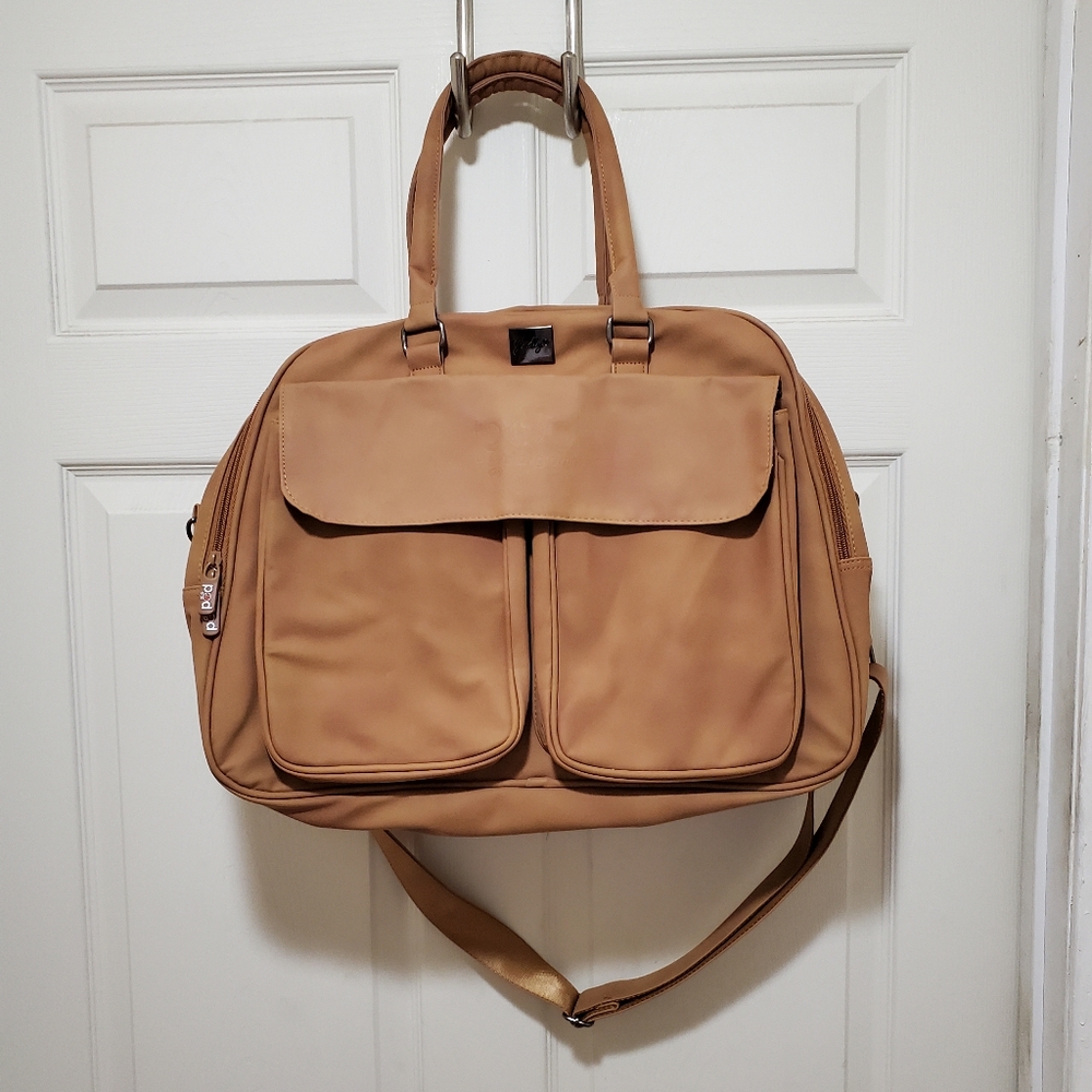 Gladly Family Pod Diaper Bag Changing Station & Travel Pod, Tan
